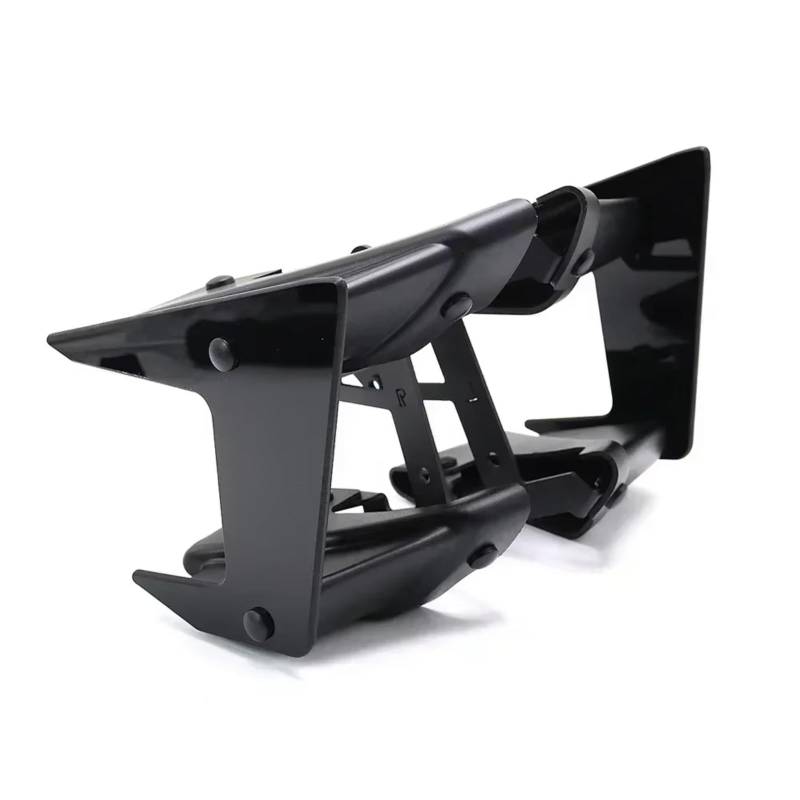 PQAWSFR Motorrad Spoilerlippe Kompatibel Mit Yamaha Für MT09 2017–2020 Für MT09SP 2018–2020 Motorradteile Seitlicher Abtrieb Für Nackte Spoiler Feste Winglet-Verkleidungsflügel(Black) von PQAWSFR