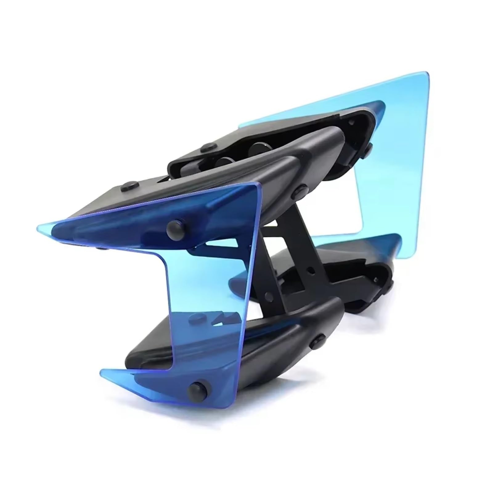 PQAWSFR Motorrad Spoilerlippe Kompatibel Mit Yamaha Für MT09 2017–2020 Für MT09SP 2018–2020 Motorradteile Seitlicher Abtrieb Für Nackte Spoiler Feste Winglet-Verkleidungsflügel(Blue) von PQAWSFR
