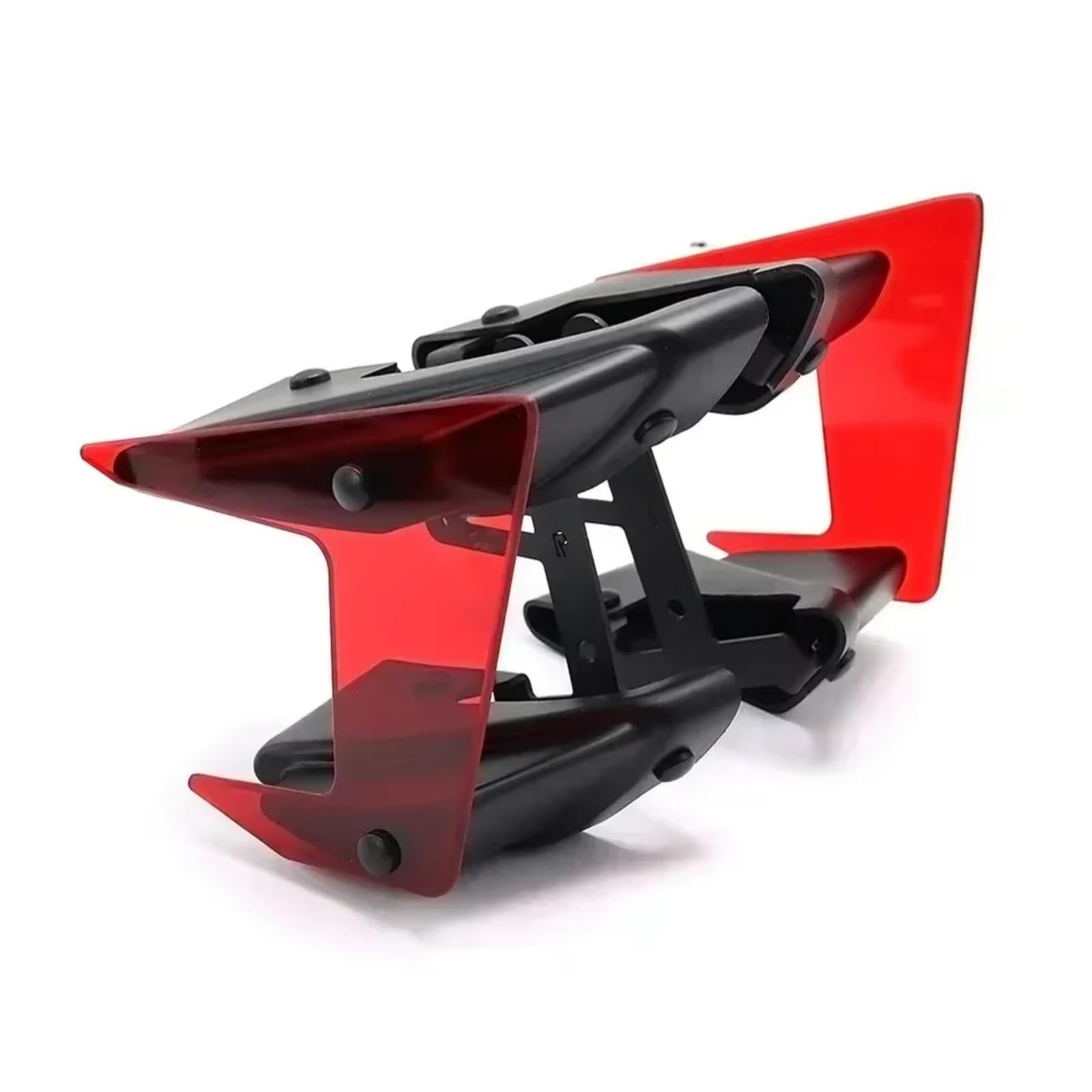 PQAWSFR Motorrad Spoilerlippe Kompatibel Mit Yamaha Für MT09 2017–2020 Für MT09SP 2018–2020 Motorradteile Seitlicher Abtrieb Für Nackte Spoiler Feste Winglet-Verkleidungsflügel(Red) von PQAWSFR