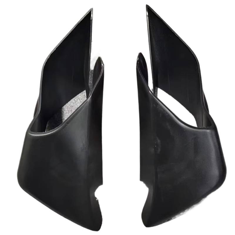 PQAWSFR Motorrad Spoilerlippe Kompatibel Mit Yamaha Für YZF-R3 2019–2023 Motorrad-Winglets Aerodynamisch Für Flügel-Kit Vorderseite Spoiler Zubehör Flossenverkleidung(Matte Black) von PQAWSFR