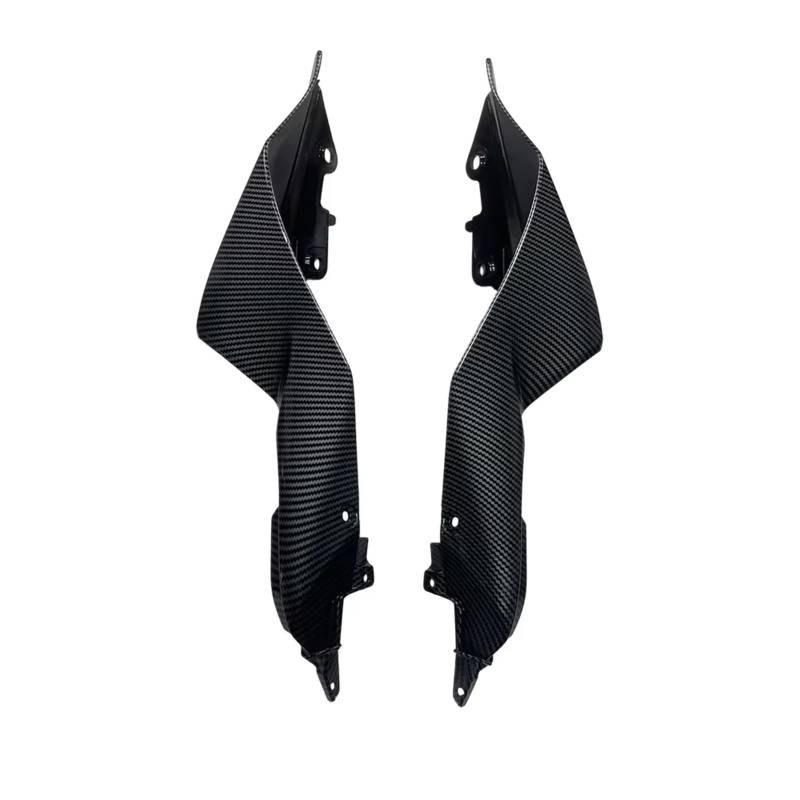 PQAWSFR Motorrad Spoilerlippe Kompatibel Mit Yamaha Für YZF-R7 2021 2022 2023 Kohlefaser-Spoiler Winglets-Panel Motorrad-Rückseitenverkleidungszubehör von PQAWSFR