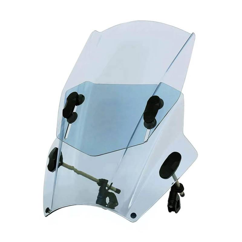 PQAWSFR Windschutzscheiben Für GB350 Für GB350RS 2021 2022 Motorrad Windschutz Windschutz Motorrad Deflektor Windschutzscheibe Spoiler(Adjust Light Grey) von PQAWSFR