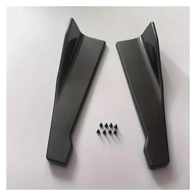 PQMIERA 2 stücke Universal Auto Bumper Spoiler Diffusor Anti-kollision Seite Rock Auto Teile(Carbon Fiber) von PQMIERA