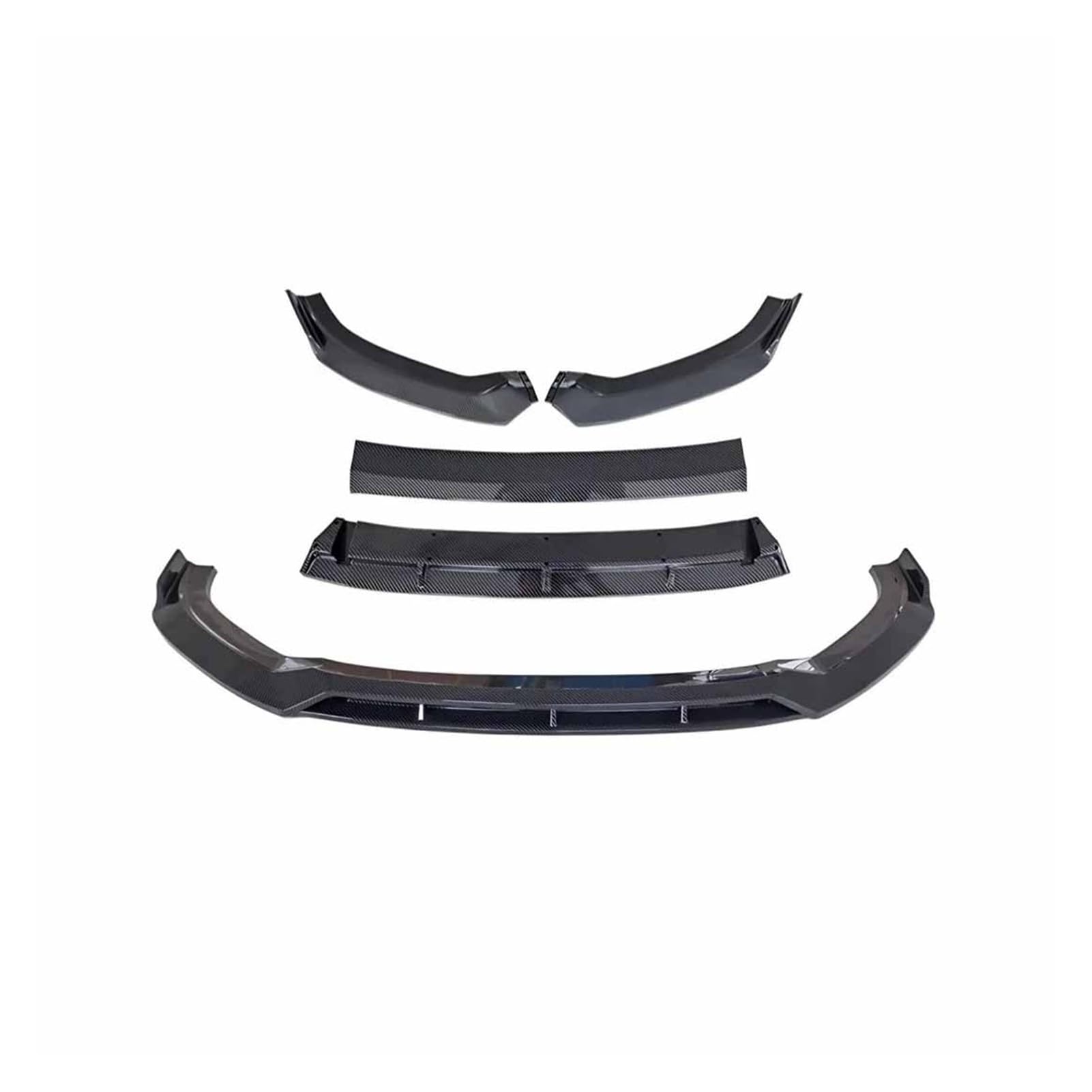 PQMIERA Frontsplitter Stoßstangenlippe Spoiler Diffusor Schutz Dekoration Bodykit Tuningzubehör Styling Kompatibel mit A3 S3 S-line 8V 2016-19(Carbon Look) von PQMIERA