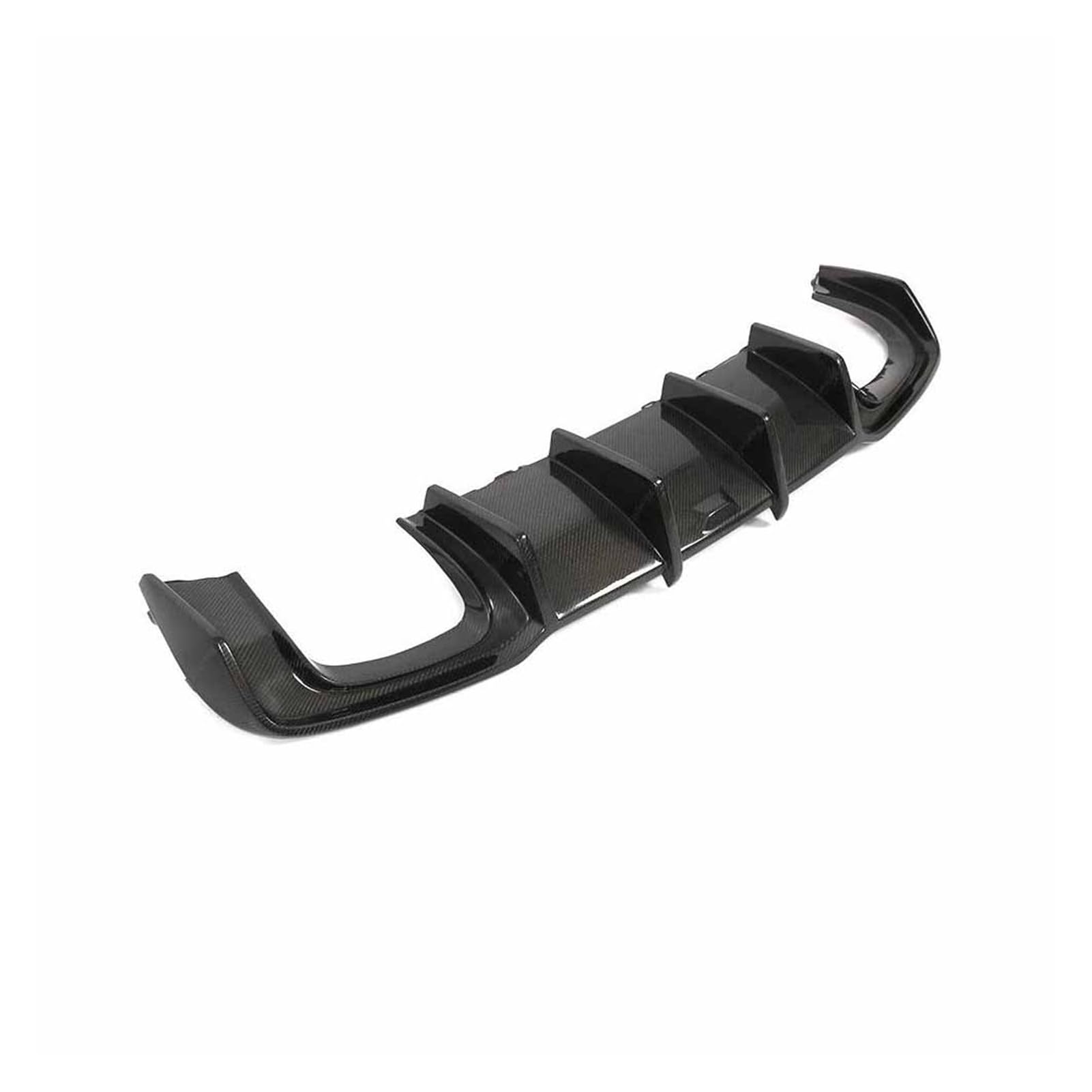 PQMIERA Heckstoßstangen-Diffusor-Lippenspoiler, kompatibel mit A3 Sline S3 Sedan 2017–2020, Auto-Heckdiffusor-Stoßstangenschutz, Kohlefaser/GFK(Matte Black) von PQMIERA