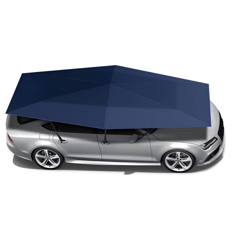 Auto-Zelt, Hydraulische Halbautomatik, Tragbarer Auto-Schirmzelt, Abnehmbarer Carport, Gefalteter Auto-Schutz, Sonnenschutz, Uv-Schutz, Winddichter Unterstand Im Freien Sonnenschirm(Blue,520cm) von PQPQLI