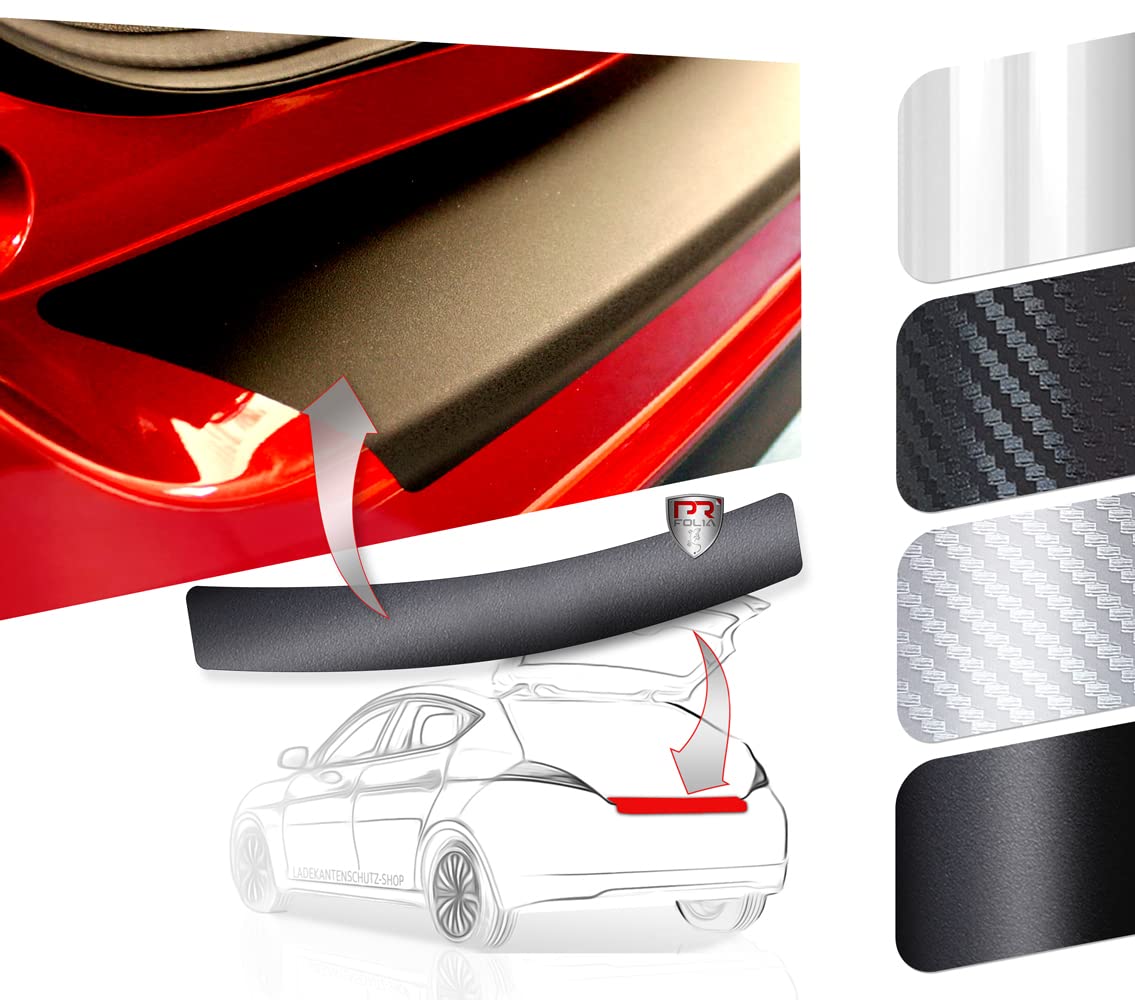 PR-Folia Ladekantenschutz Folie für Mazda 3 (Typ BM, ab BJ 2013) - Stoßstangenschutz Lackschutzfolie SCHWARZ von PR-FOLIA