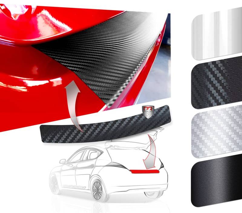 PR-Folia Ladekantenschutz Folie für VW T-Cross (ab Bj.04/2019) - Schutzfolie Stoßstangenschutz Autofolie CARBON von PR-FOLIA