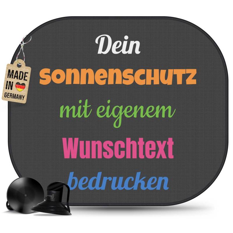 PR Print Royal Personalisierter Auto Sonnenschutz - mit Name oder Text selbst gestalten - Sonnenblende fürs Auto, Personalisierte Geschenke, Kinder, Baby | Fotogeschenk, Einzeln von PR Print Royal