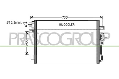 Prasco Kondensator, Klimaanlage [Hersteller-Nr. DG815C001] für Dodge von PRASCO