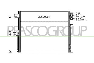 Prasco Kondensator, Klimaanlage [Hersteller-Nr. JE022C001] für Jeep von PRASCO