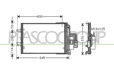 Prasco Kondensator, Klimaanlage [Hersteller-Nr. OP032C003] für Opel von PRASCO