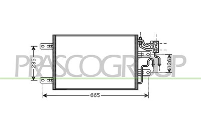 Prasco Kondensator, Klimaanlage [Hersteller-Nr. OP350C001] für Opel von PRASCO