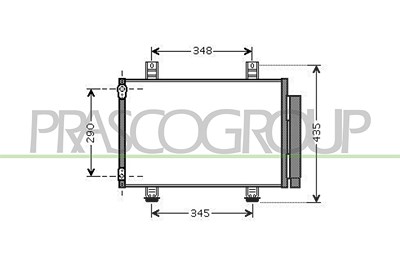 Prasco Kondensator, Klimaanlage [Hersteller-Nr. SZ034C001] für Suzuki von PRASCO