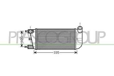 Prasco Ladeluftkühler [Hersteller-Nr. FD008N001] für Fiat, Ford von PRASCO