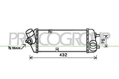 Prasco Ladeluftkühler [Hersteller-Nr. HN019N001] für Hyundai, Kia von PRASCO