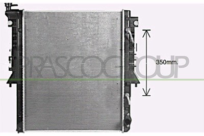 Prasco Kühler, Motorkühlung [Hersteller-Nr. FT824R002] für Fiat, Mitsubishi von PRASCO
