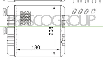 Prasco Wärmetauscher, Innenraumheizung [Hersteller-Nr. OP017H005] für Opel, Vauxhall von PRASCO