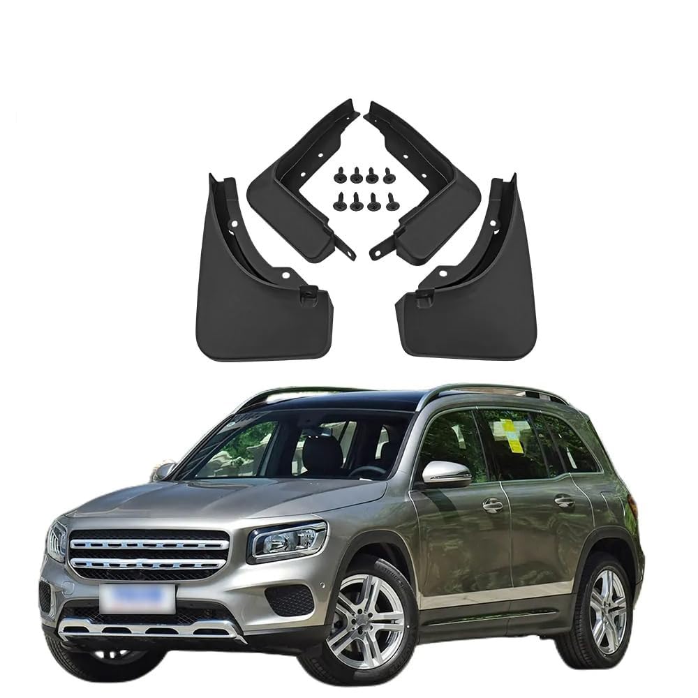 4 Stück Auto Schmutzfänger für Mercedes Benz GLB Class X247 2019-2023, Vorne Hinten Spritzschutz Staubdicht Karosserieanbauteile Zubehör 4 Stück Auto Schmutzfänger für Mercedes Benz GLB Class X247 2019-2023, Vorne Hinten Spritzschutz Staubdicht Karosserieanbauteile Zubehör von PREB