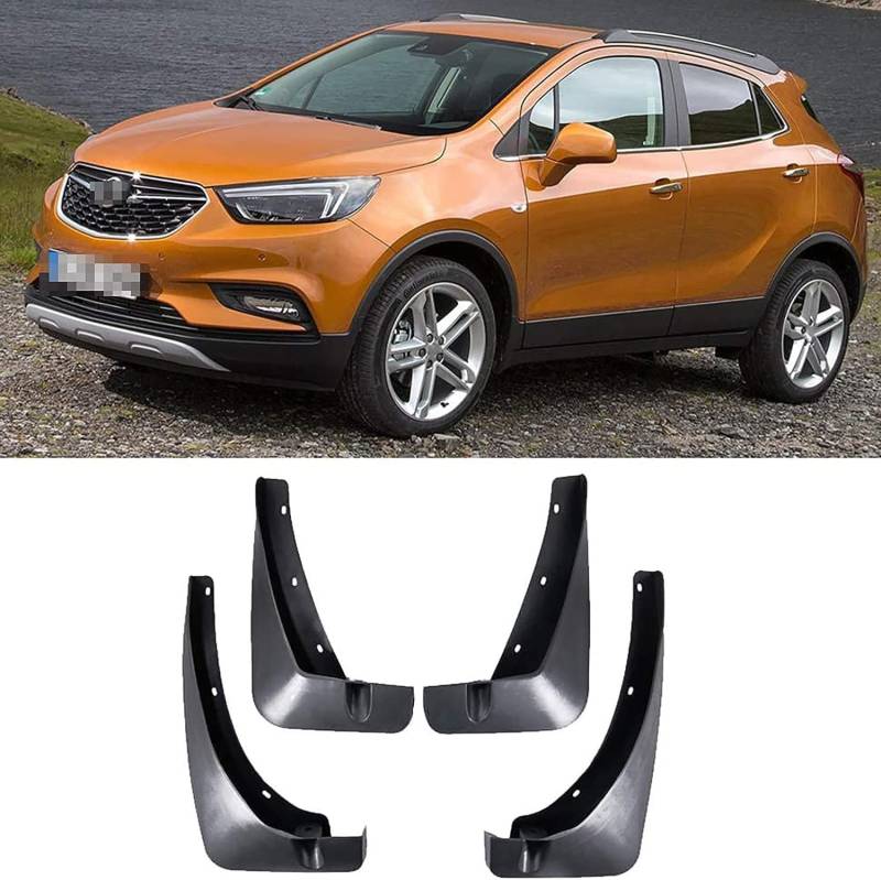 4 Stück Auto Schmutzfänger für Opel Vauxhall Mokka X 2013-2019, Vorne Hinten Spritzschutz Staubdicht Karosserieanbauteile Zubehör von PREB