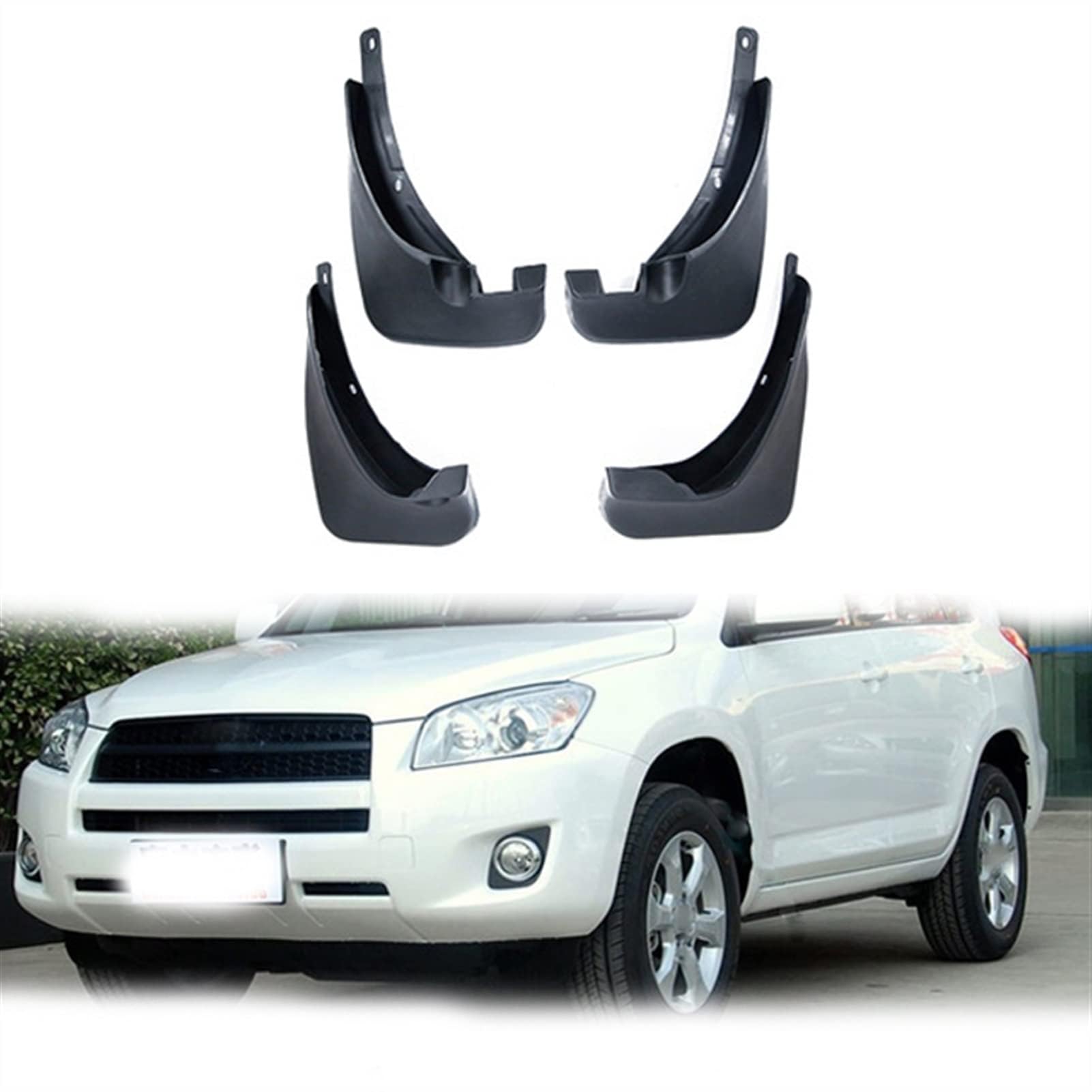 4 Stück Auto Schmutzfänger für Toyota RAV4 RAV 4 XA30 30 2006 2007 2008 2009 2010 2011 2012, Vorne Hinten Spritzschutz Staubdicht Karosserieanbauteile Zubehör,No Wheel Eyebrow 4 Stück Auto Schmutzfänger für Toyota RAV4 RAV 4 XA30 30 2006 2007 2008 2009 2010 2011 2012, Vorne Hinten Spritzschutz Staubdicht Karosserieanbauteile Zubehör,No Wheel Eyebrow von PREB