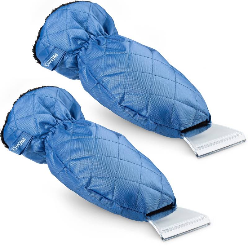 PREMYO 2 Pack Eiskratzer mit Handschuh Gefüttert - Eisschaber Auto Fleece Warm Innenfutter - Robust Optimal gegen Frost von PREMYO