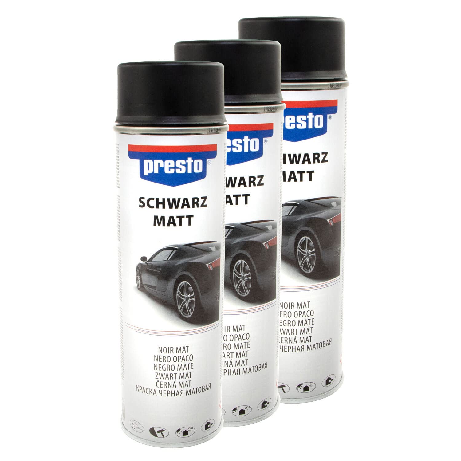Felgenspray Schwarz matt Felgenschwarz Rallye Spray Lackspray Presto 428955 3 X 500 ml Felgenspray Schwarz matt Felgenschwarz Rallye Spray Lackspray Presto 428955 3 X 500 ml von PRESTO_bundle