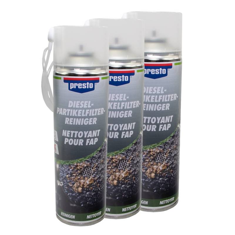 PRESTO_bundle DPF-Reiniger Dieselpartikelfilter Reiniger Spray Presto 416613 3 X 400 ml von PRESTO_bundle