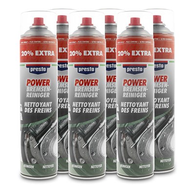 Presto 6x 600ml Power Bremsenreiniger Presto 6x 600ml Power Bremsenreiniger von PRESTO