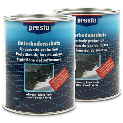 Presto 2x 1,3kg Unterbodenschutz Bitumen [Hersteller-Nr. 603253] von PRESTO