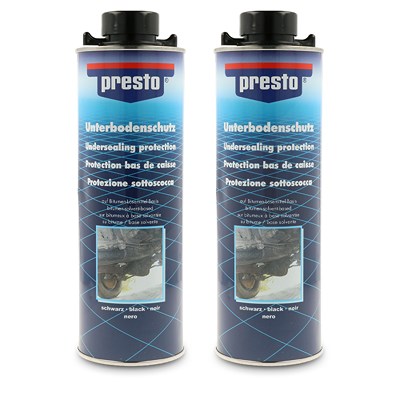Presto 2x 1 L Unterbodenschutz Bitumen schwarz [Hersteller-Nr. 603239] von PRESTO