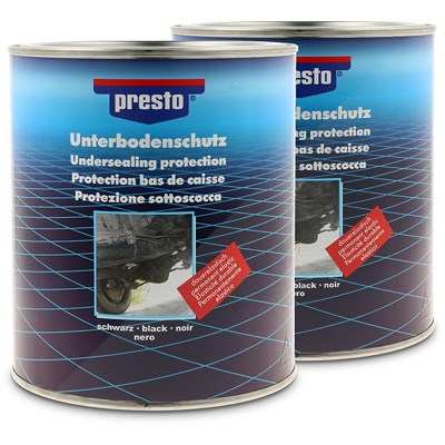 Presto 2x 2,5kg Unterbodenschutz Bitumen [Hersteller-Nr. 603260] von PRESTO