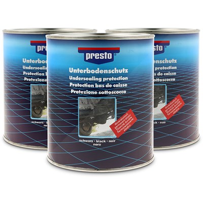 Presto 3x 2,5kg Unterbodenschutz Bitumen [Hersteller-Nr. 603260] von PRESTO