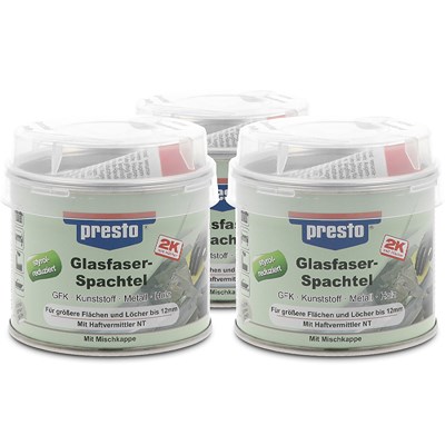 Presto 3x 250gr Glasfaserspachtel [Hersteller-Nr. 601013] von PRESTO