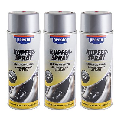 Presto 3x 400ml Kupfer-Spray [Hersteller-Nr. 306383] von PRESTO