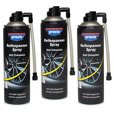 Presto 3x 500ml Reifenpannenspray [Hersteller-Nr. 383298] von PRESTO