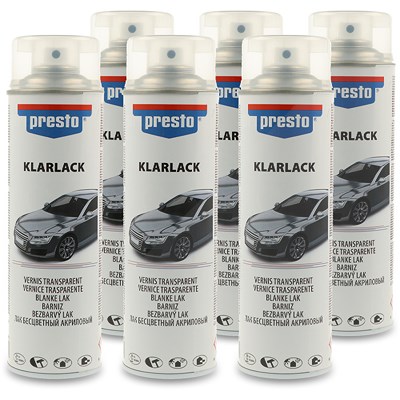 Presto 6x 500 ml Klarlack glänzend [Hersteller-Nr. 428979] von PRESTO