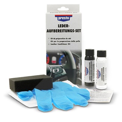 Presto Leder-Aufbereitungs-Set schwarz seidenmatt Presto Leder-Aufbereitungs-Set schwarz seidenmatt von PRESTO
