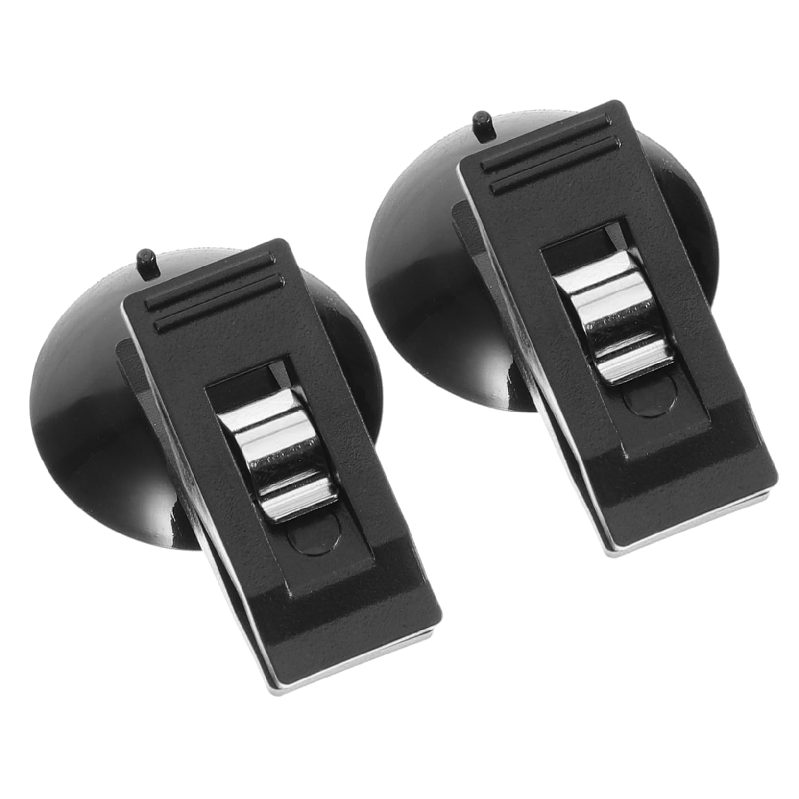 PRETYZOOM 1 Paar Auto -ID -Ordner Auto Windschutzscheibe Clips Fahrzeughalter Griff Inhaber Autos Accessoire des Autokassehalters Auto Visor Bildhalter Auto-Memo Saugnapf-Clip PVC Schwarz von PRETYZOOM