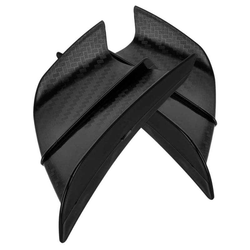 PRETYZOOM 1 Paar Carbon Fiber Air Fixing Wing Spoiler Für Fahrzeuge Motorradverkleidungen Front Winglet Motorrad Winglets Universal Heckspoiler Motorrad Wings Kunststoff Schwarz von PRETYZOOM