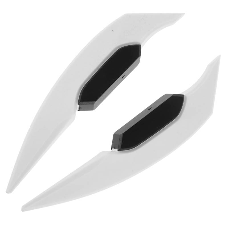 PRETYZOOM 1 Paar Seitenspoiler Verkleidungswinglet Für Motorrad Motorrad Verkleidungswinglet Motorrad Winglet Dekorativer Spoilerflügel Winglet Winglet Für Motorrad Kunststoff Weiß von PRETYZOOM