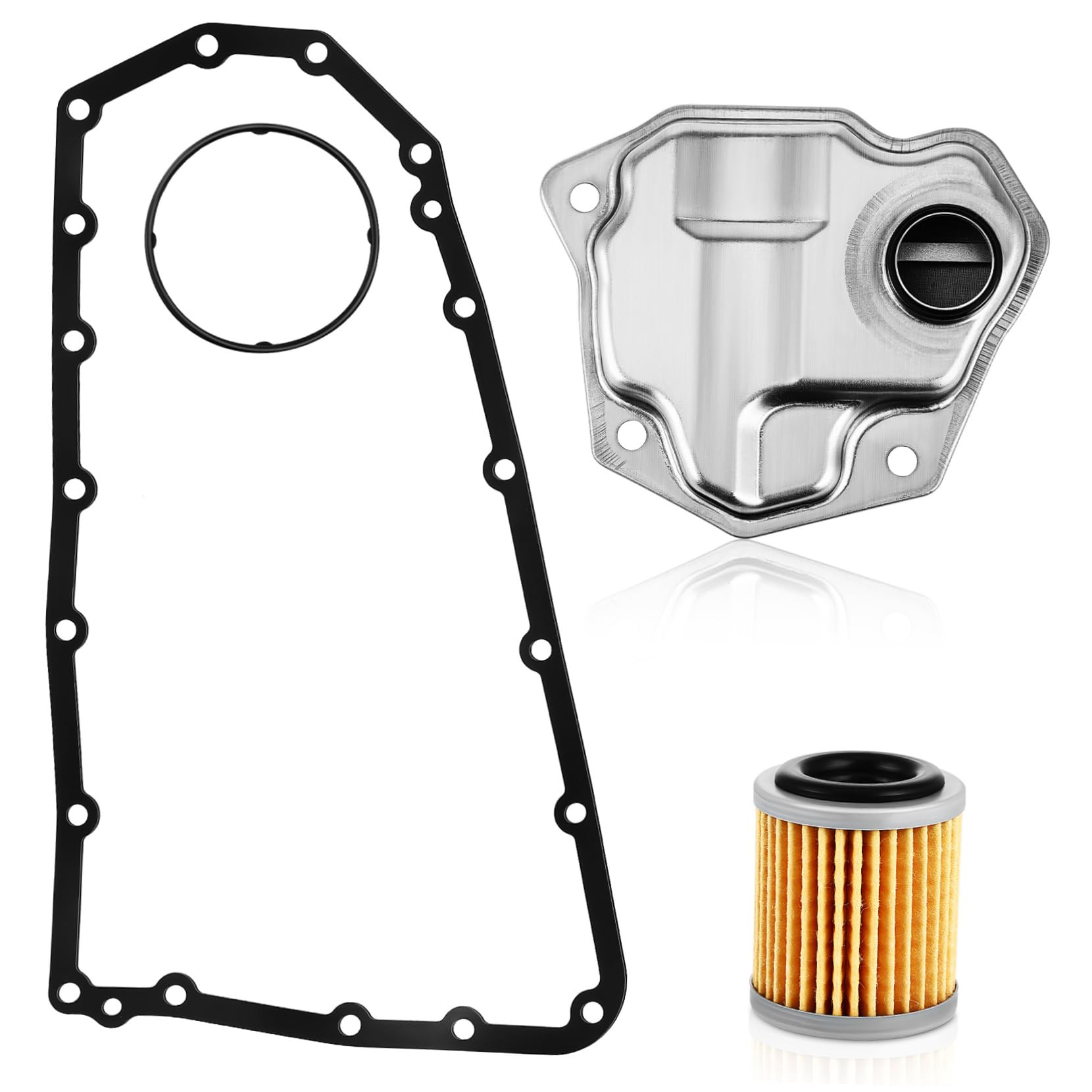 PRETYZOOM 1 Satz Autoteile Sieb Dichtung Motorrad Universal- Bausatz Autozubehör Getriebeölfilter Aluminiumlegierung Silver PRETYZOOM 1 Satz Autoteile Sieb Dichtung Motorrad Universal- Bausatz Autozubehör Getriebeölfilter Aluminiumlegierung Silver von PRETYZOOM