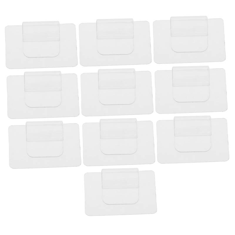 PRETYZOOM 10 Stück Aufkleber Zur Befestigung des Fußpolsters Teppich Auto Bodenmatte Autoclip Entfernung Pads Schnappen Bindestrich Festsetzung Clips Transparent Plastik von PRETYZOOM