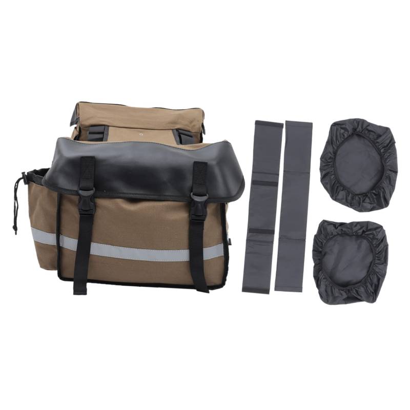 PRETYZOOM 1Satz Multifunktionale Satteltasche Aus Robustem Canvas Für Fahrräder Große Kapazität Mit Regenschutz Für Mountainbikes Und Motorräder Einfache Montage Dem von PRETYZOOM