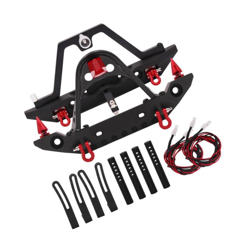 PRETYZOOM 1Satz Stoßstange für Rc Auto Cnc Metall Front und Heckstoßfänger Kompatibel mit Rc Crawler Einfach zu Installieren und Langlebig Verbessert von PRETYZOOM