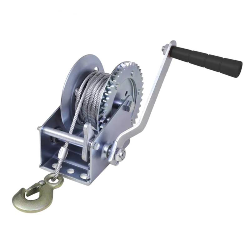 PRETYZOOM 1Stück Handkurbelwinde Mit Drahtseil Hochleistungs Winde Für Anhänger Und Boote Manuelle Schleppwinde Vielseitig Einsetzbar Langlebig Und Robust von PRETYZOOM