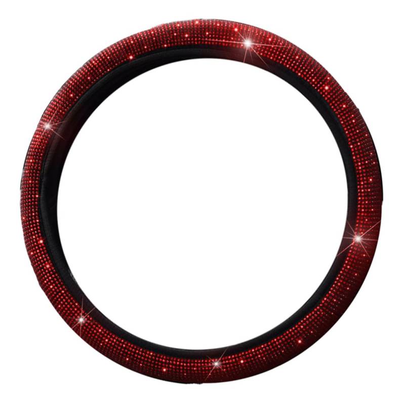 PRETYZOOM 1Stück Kreative Lenkradabdeckung Aus Strass Universelle Sommerlenkradabdeckung Für Lenkräder Mit Roten Stylisch Für Ihr von PRETYZOOM