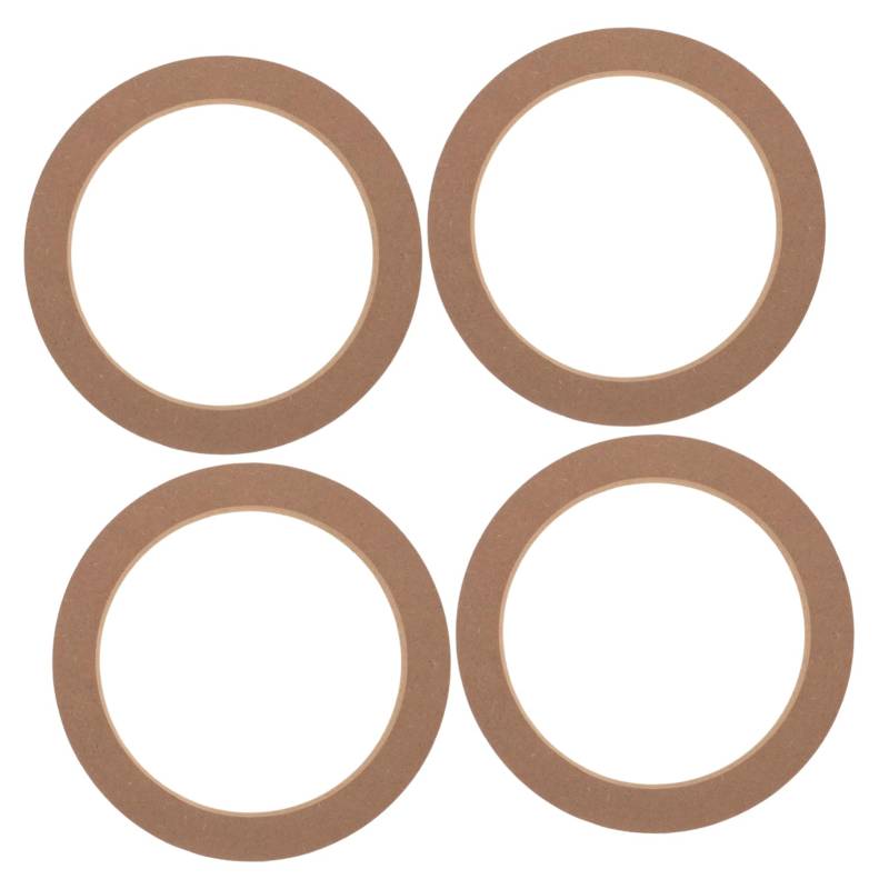PRETYZOOM 2 Paare Lautsprecherpad Auto Ersatz Spacer Adapter für Lautsprecherständer Lautsprecheradapter Distanzringe für Türlautsprecher-Adapter Lautsprecher-Abstandshalter-Adapterring MDF von PRETYZOOM