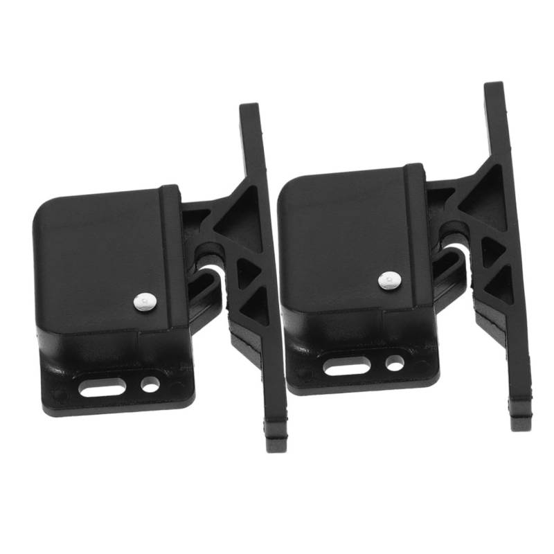 PRETYZOOM 2 Sätze Rv-schubladenriegel Camping Haken Fängt Lukenriegel Verriegeln Sicher Fangen Kabine Schrankriegel Türverriegelung Für Wohnmobil-Schrank Black Abs von PRETYZOOM