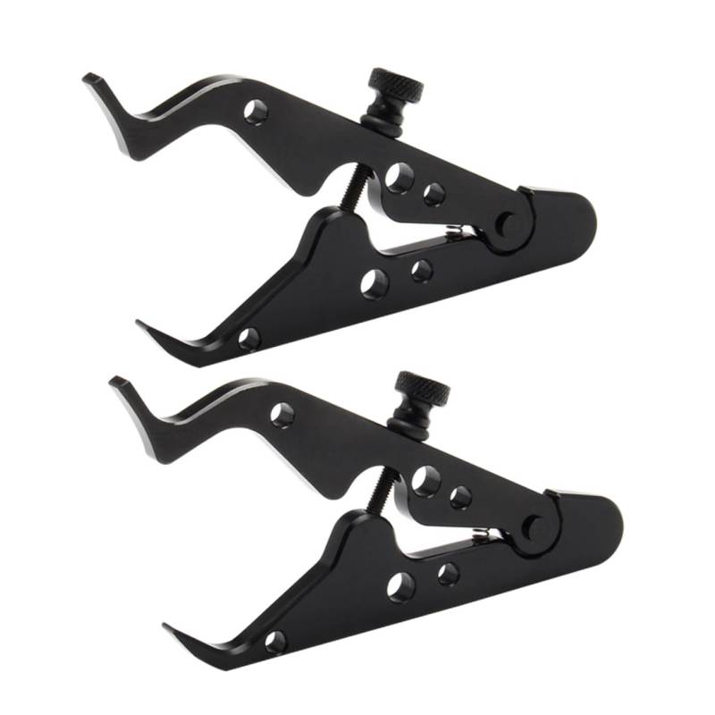 PRETYZOOM 2 Stück Drosselklappe Motorrad Einstellbar Tempomat Für Motorräder Tragbare Gassperre Universelle Gassperre Black Aluminium von PRETYZOOM